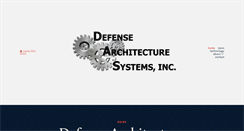 Desktop Screenshot of defensearchitecturesystems.com