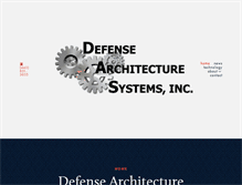 Tablet Screenshot of defensearchitecturesystems.com